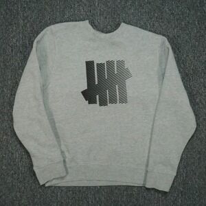 Undefeated Sweatshirt Mens Small Gray Pullover Crew Long Sleeve‎ UNDFTD